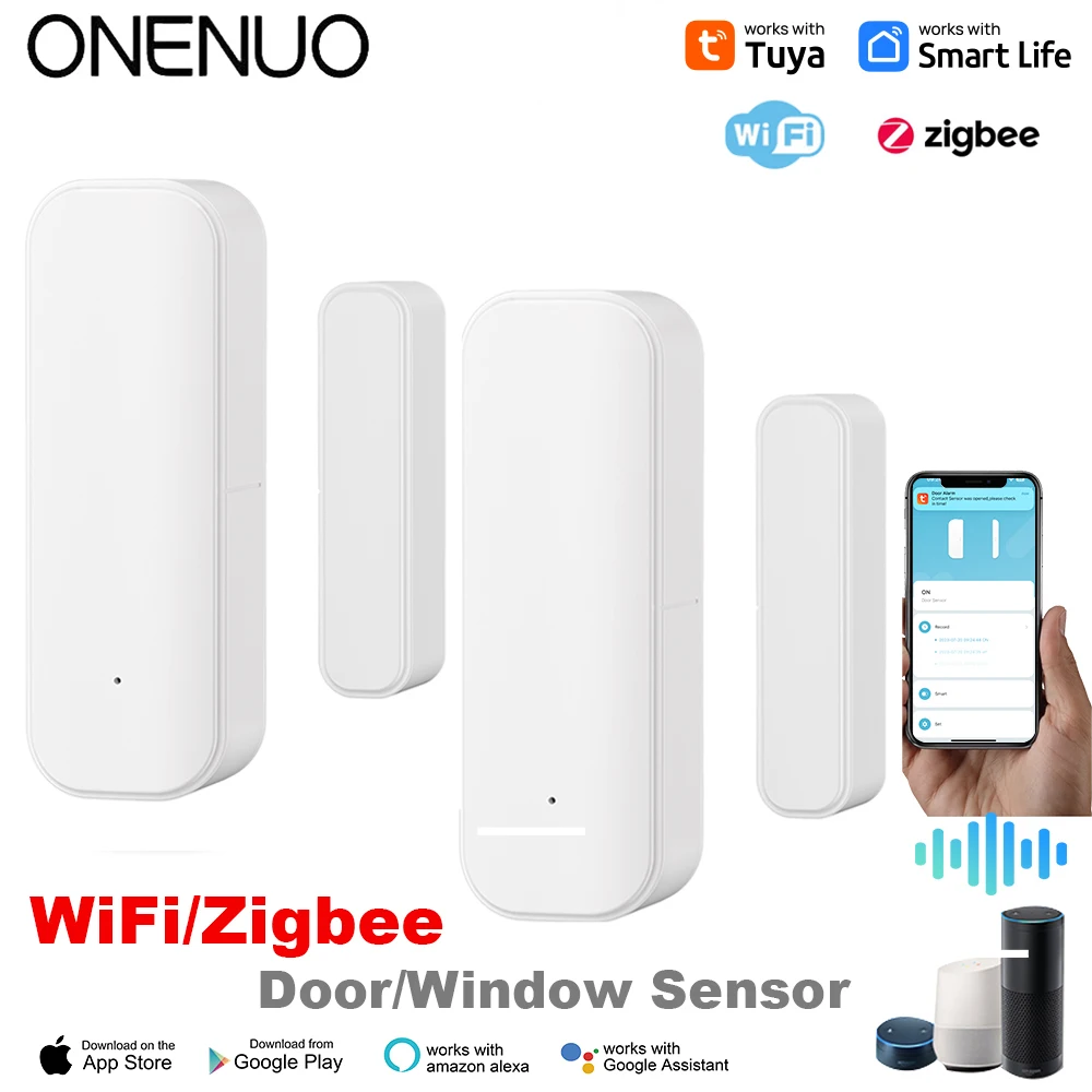 Home Security Services - Tuya WiFi Zigbee Window Door Sensor