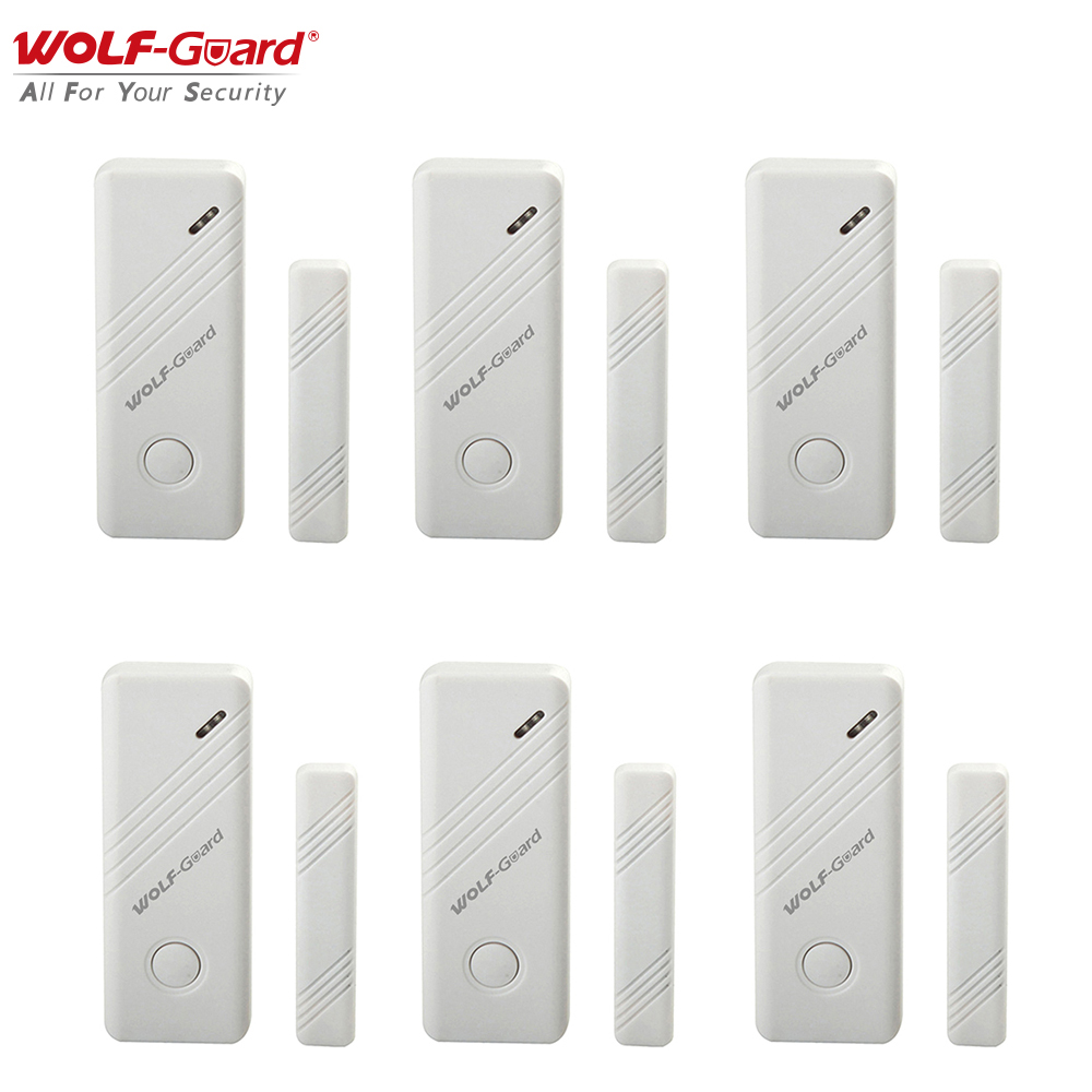 Home Security Services - 6 x Wolf-Guard Wireless Contact Door