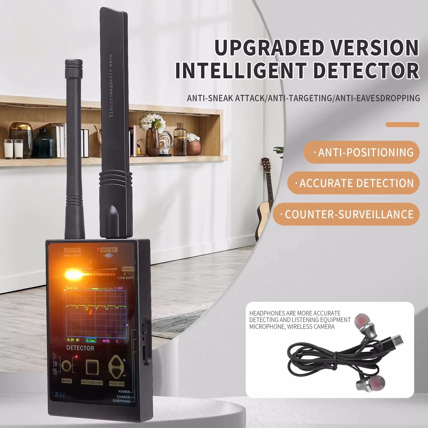 RF Signal Detector Locate Hidd - đánh giá và giá Home Security Hidden Cameras