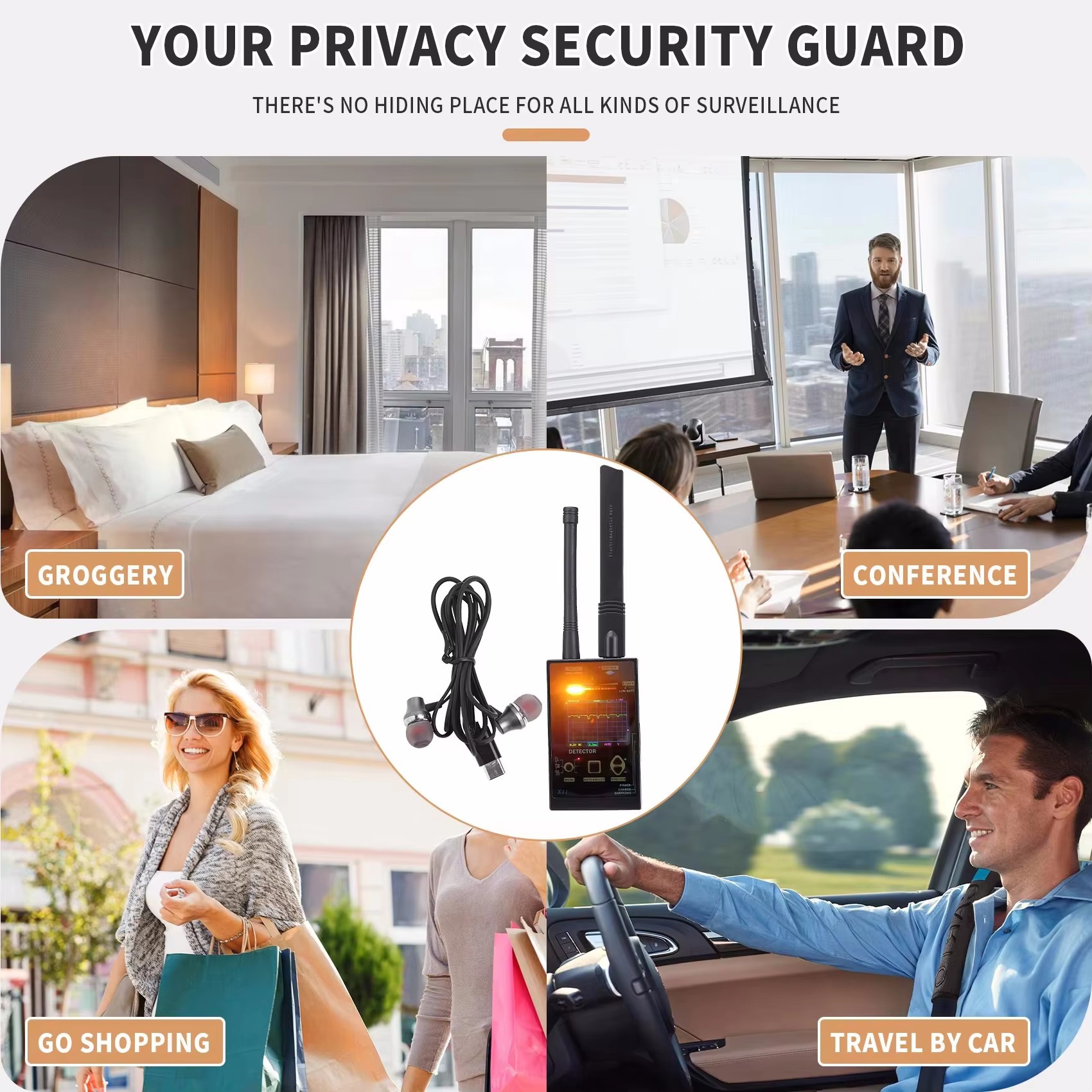 RF Signal Detector Locate Hidd - đánh giá và giá Home Security Hidden Cameras