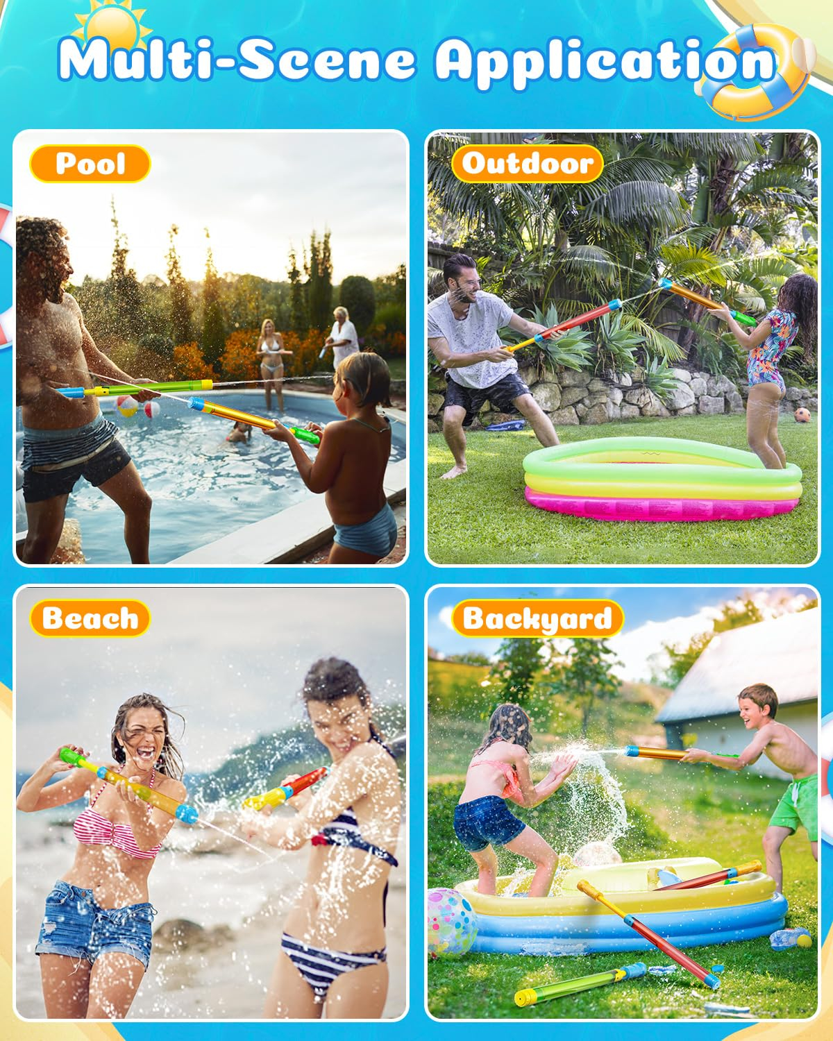 6-48PCS Water Guns for Kids Ad - đánh giá và giá Home Security Gun