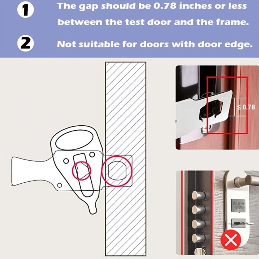 1pc Portable Door Lock For Tra - đánh giá và giá Home Security Providers