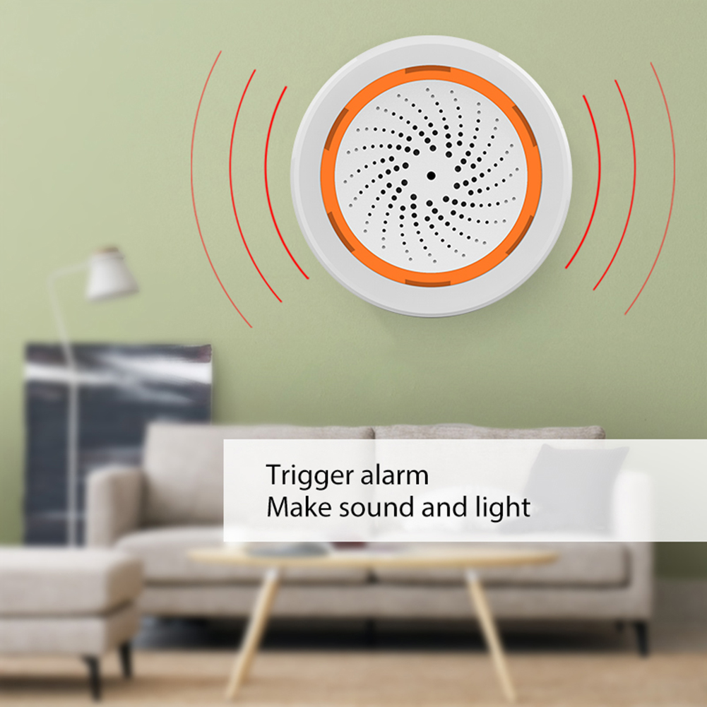 Tuya Zigbee Sound Light Sensor - đánh giá và giá Home Security Siren