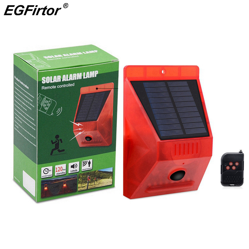 Solar Alarm Lamp Remote Contro - đánh giá và giá Home Security Siren
