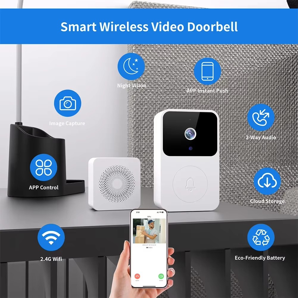 Smart Wireless Doorbell Camera - đánh giá và giá Home Security Ring Camera