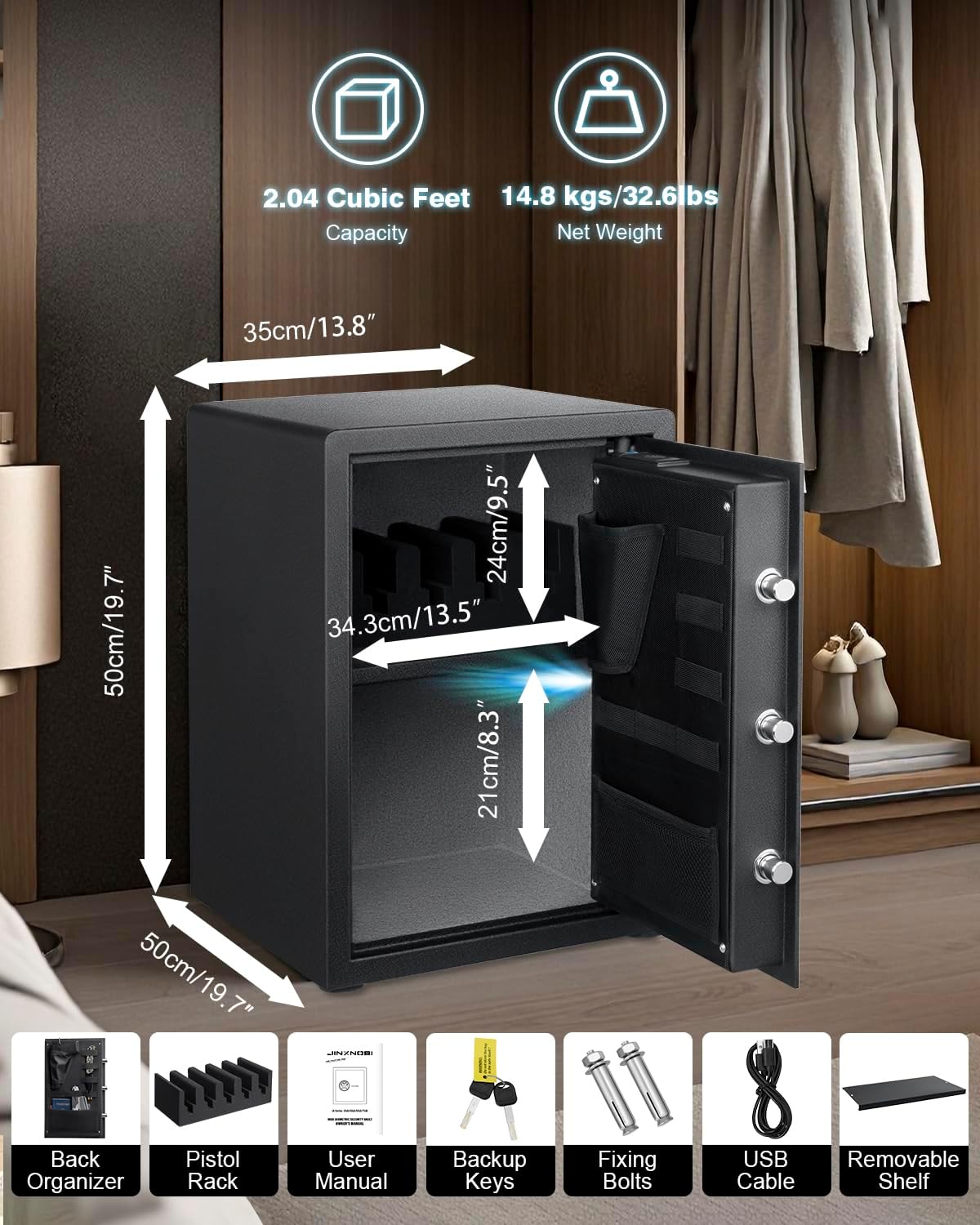 Large Biometric Gun Safes,2.04 - đánh giá và giá Home Security Gun