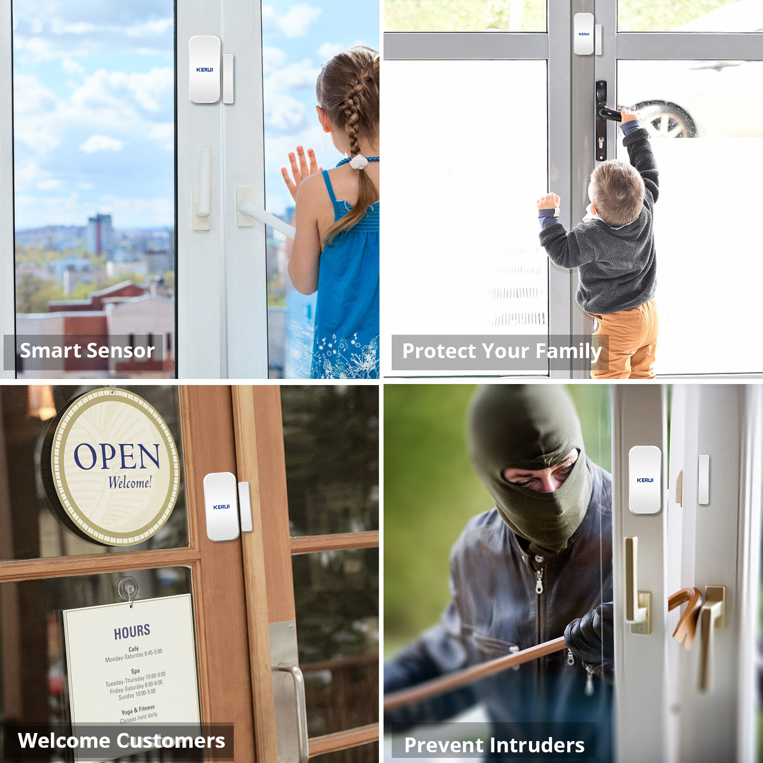 KERUI D025 433MHz Wireless Win - đánh giá và giá Home Security Services