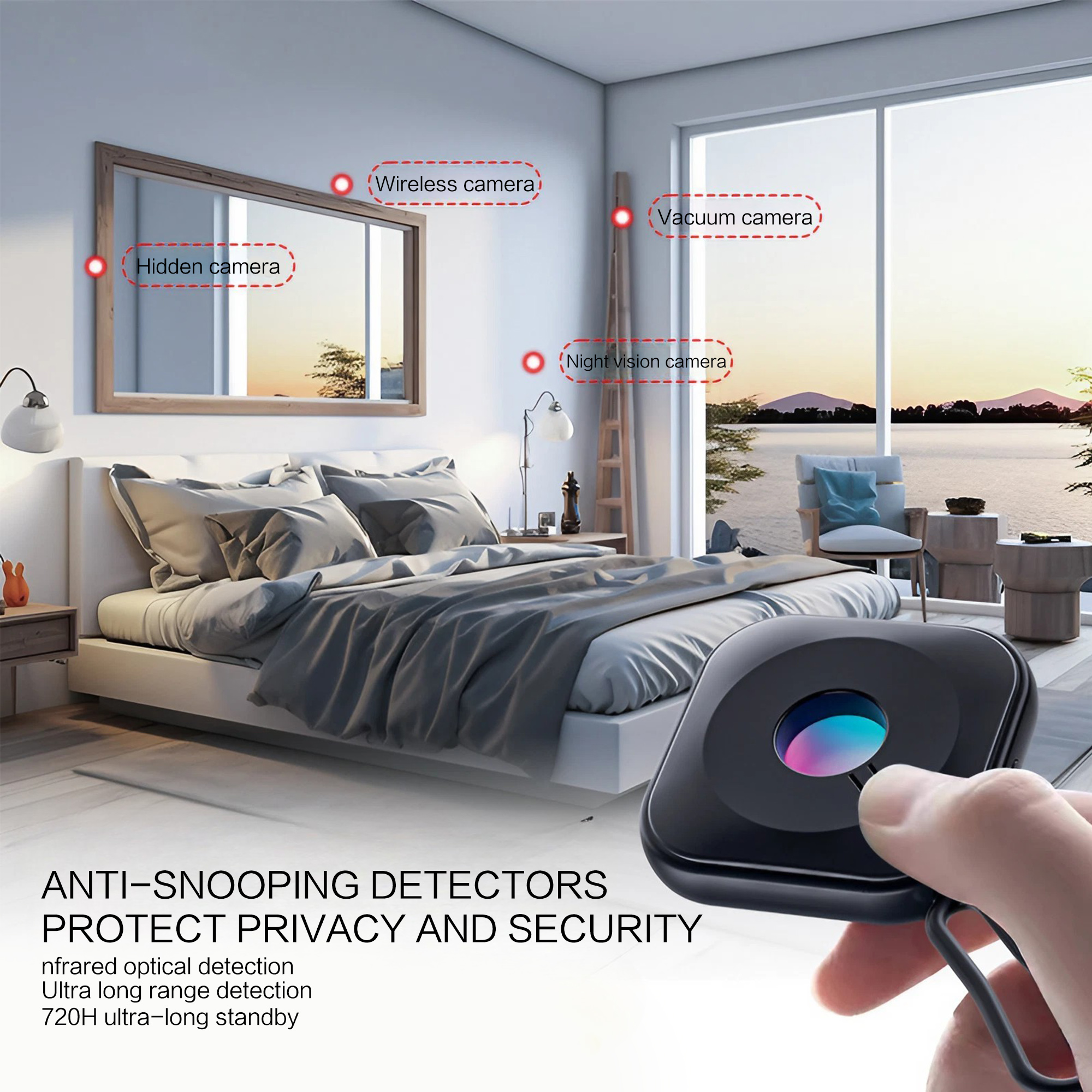 Portable Smart Infrared Scanne - đánh giá và giá Home Security Hidden Cameras