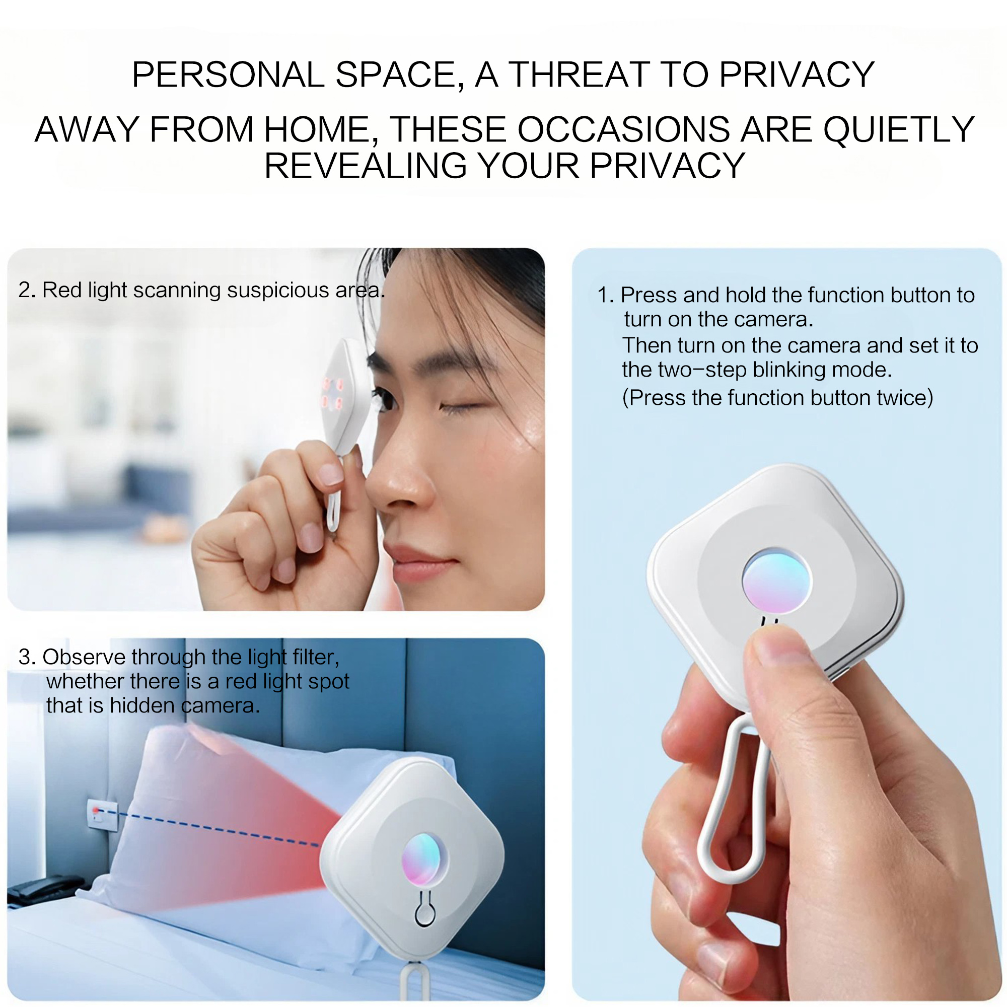 Portable Smart Infrared Scanne - đánh giá và giá Home Security Hidden Cameras