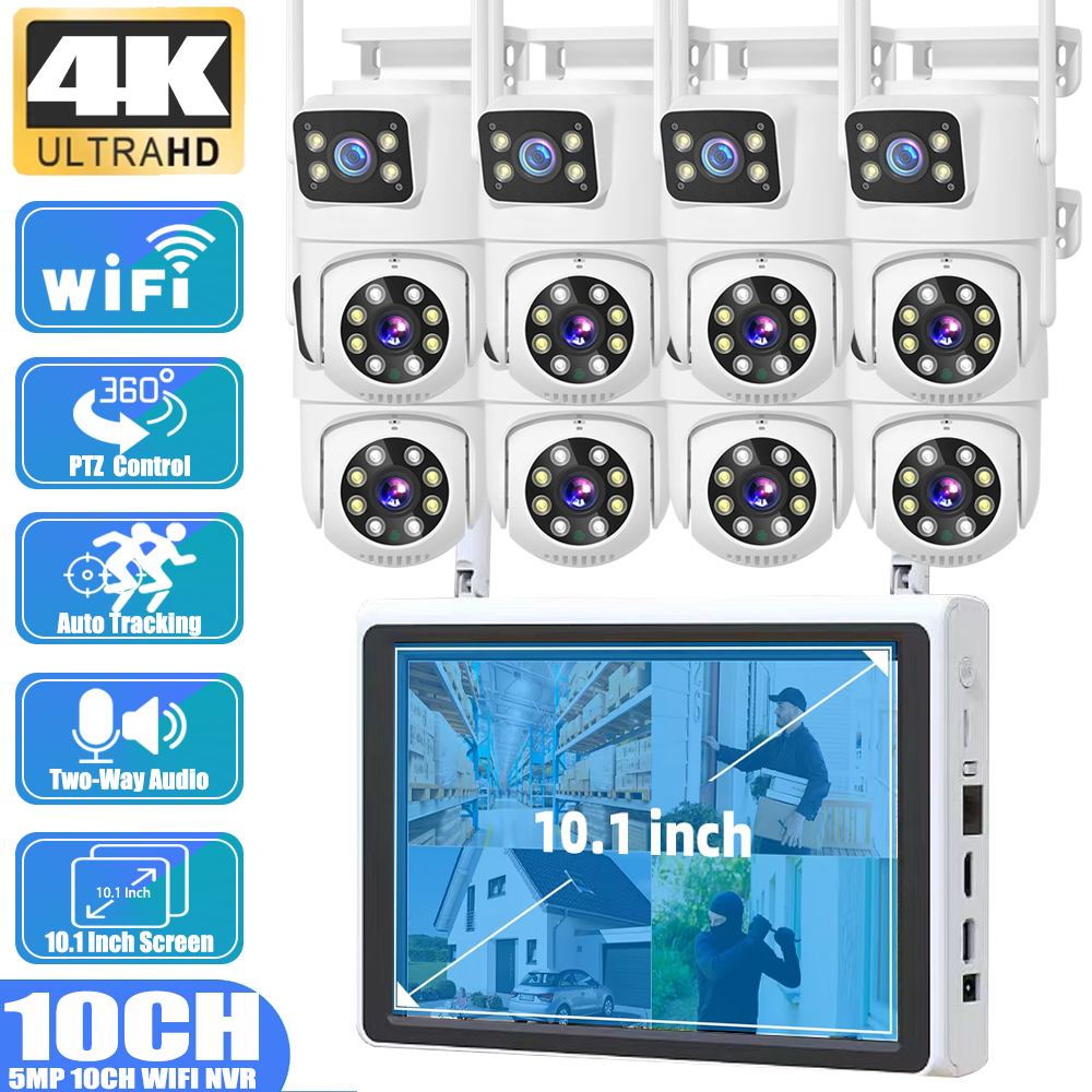 10 Channel CCTV Security 4K Du - đánh giá và giá Home Security Systems Wireless