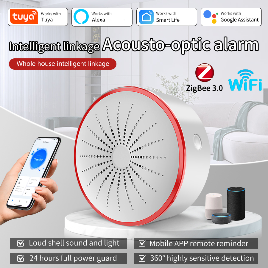 Tuya WiFi ZigBee Smart Alarm S - đánh giá và giá Home Security Services