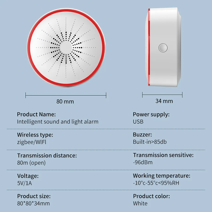 Tuya WiFi ZigBee Smart Alarm S - đánh giá và giá Home Security Services