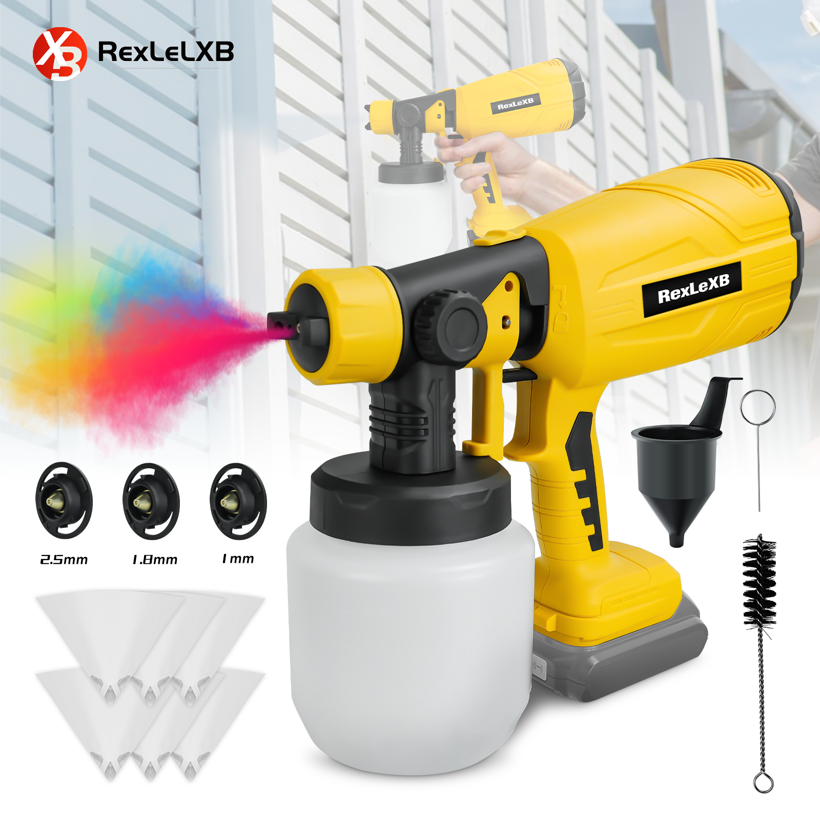 800ML Cordless Electric Spray  - đánh giá và giá Home Security Gun