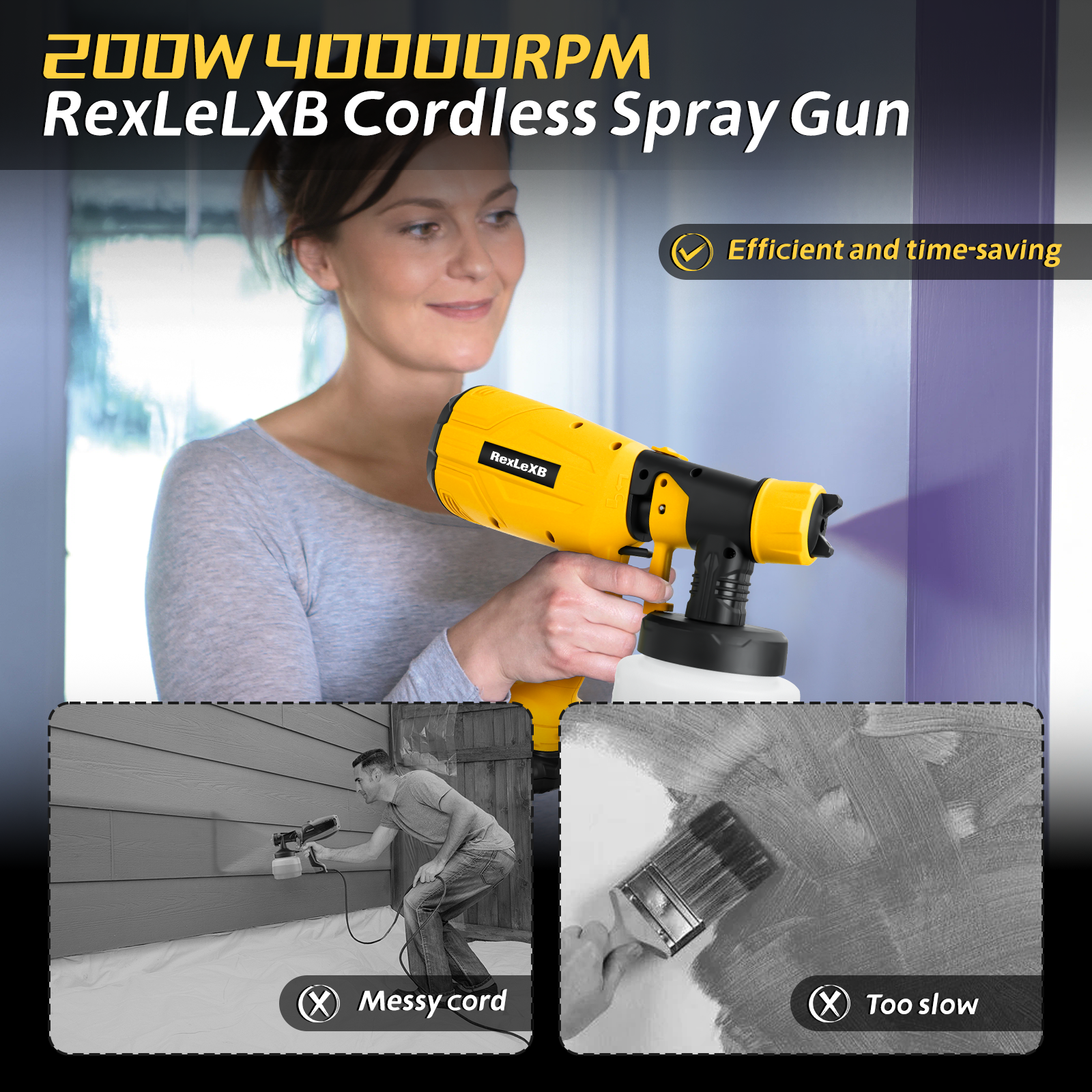 800ML Cordless Electric Spray  - đánh giá và giá Home Security Gun