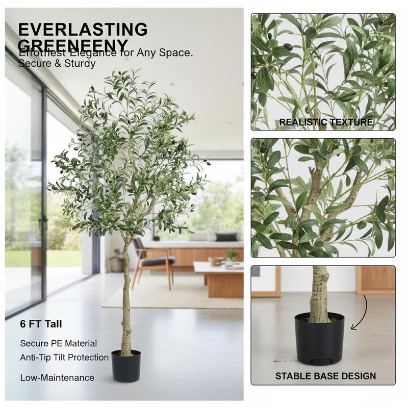 Synthetic Olive Shrub 72 Inch  - đánh giá và giá Home Security Tips