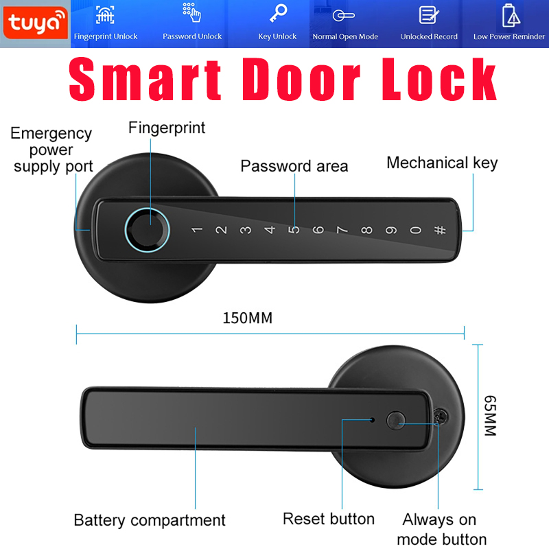 Smart Door Locks Tuya APP & Pa - đánh giá và giá Home Security Providers
