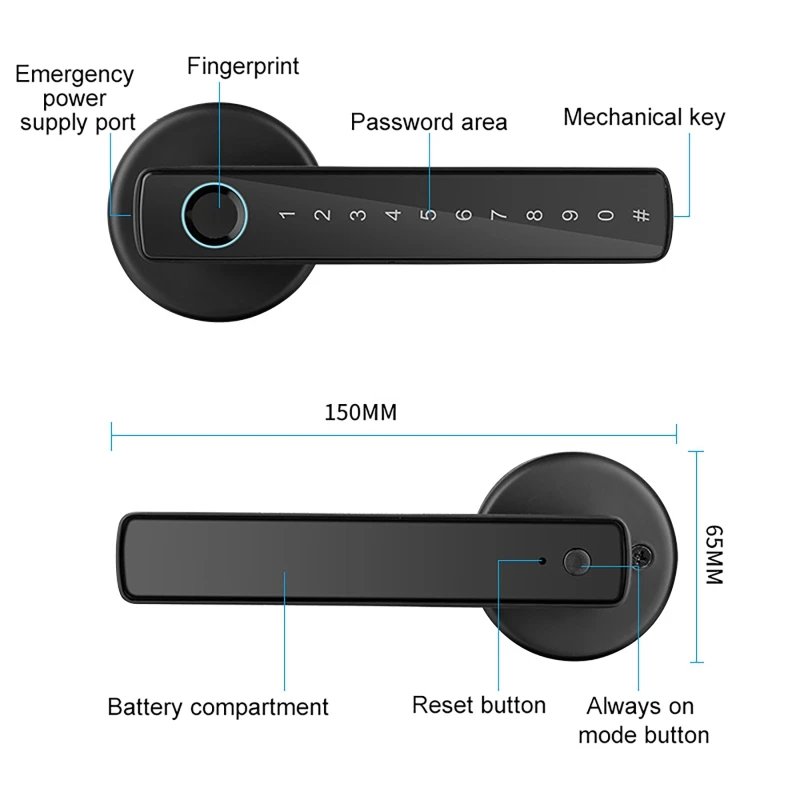 Smart Door Locks Tuya APP & Pa - đánh giá và giá Home Security Providers