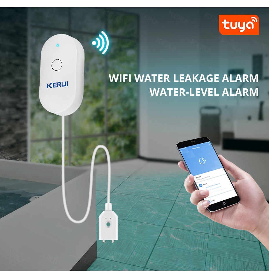 KERUI Smart  WiFi Water Sensor - đánh giá và giá Home Security With Monitoring