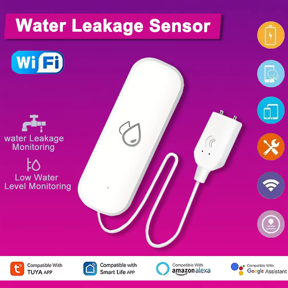 Tuya WiFi Water Leakage Alarm  - đánh giá và giá Home Security With Monitoring