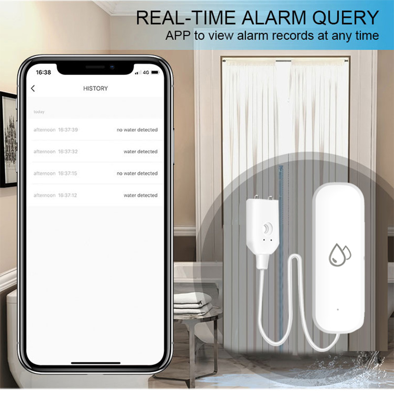 Tuya WiFi Water Leakage Alarm  - đánh giá và giá Home Security With Monitoring