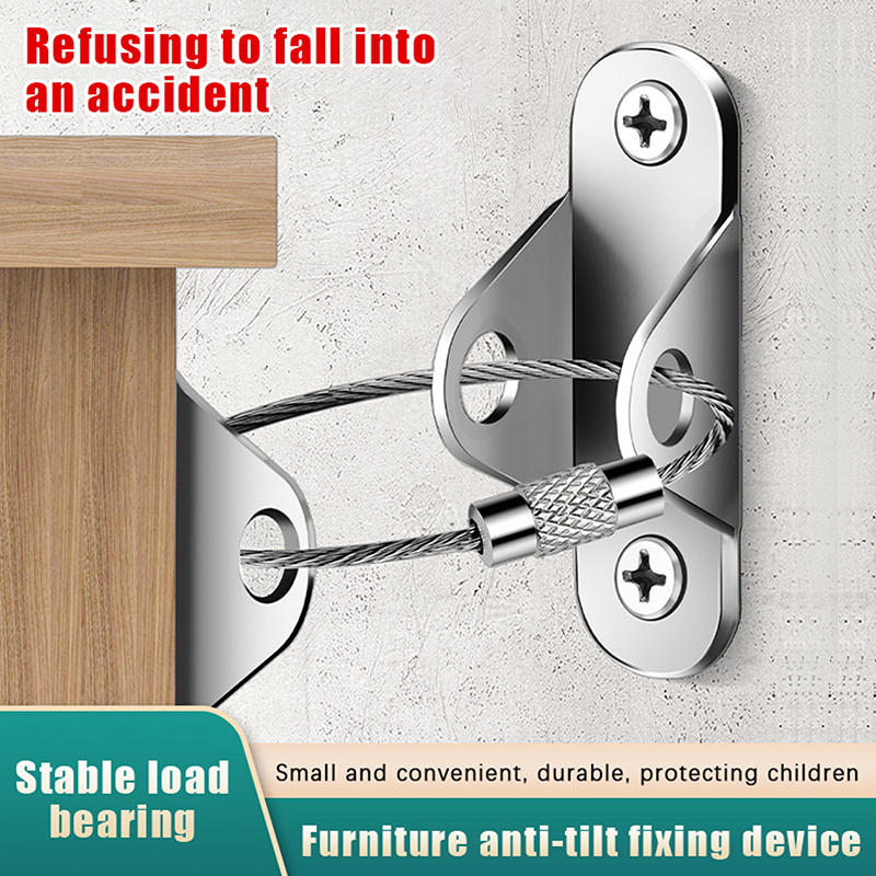 1Set Anti-Tip Furniture Anchor - đánh giá và giá Home Security Tips