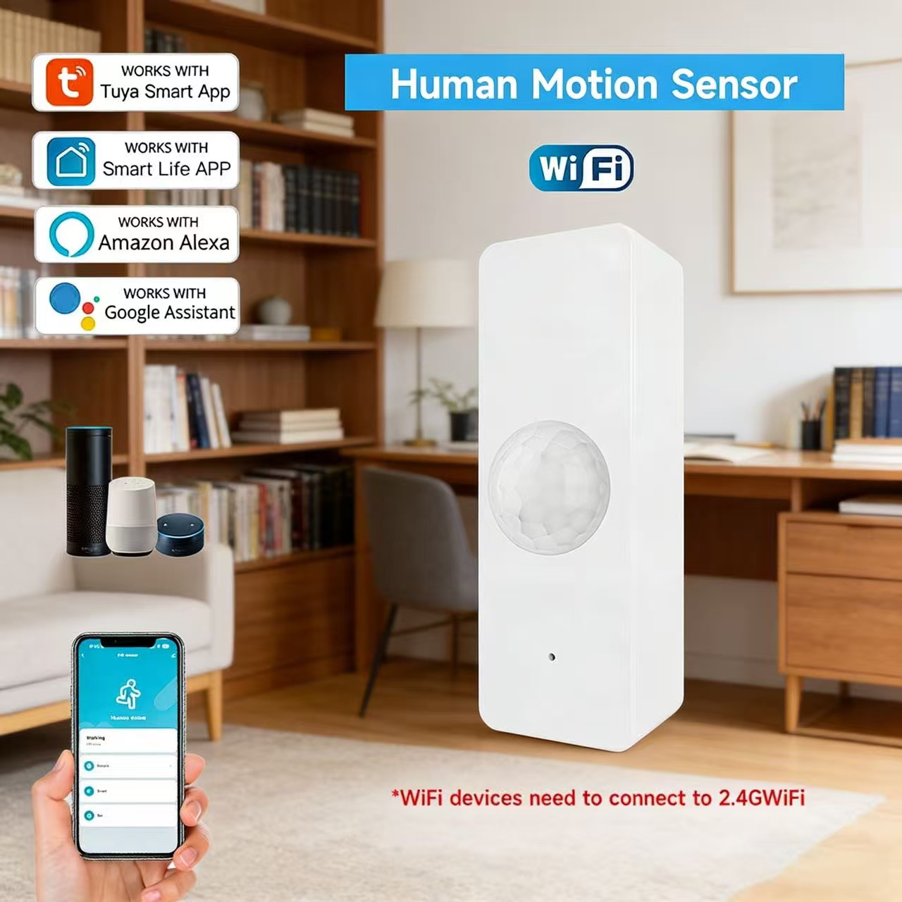 WiFi Smart PIR Motion Sensor T - đánh giá và giá Home Security Services