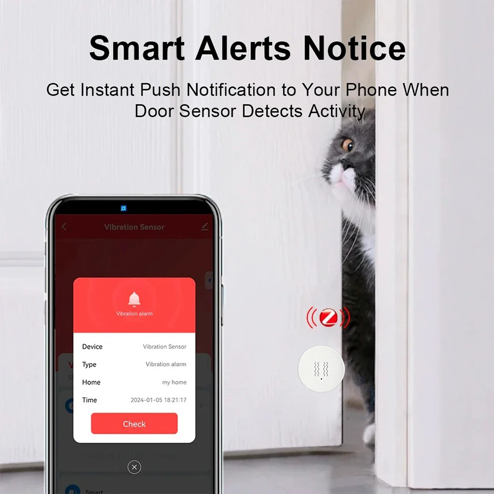 Tuya ZigBee Smart Vibration &  - đánh giá và giá Home Security Services