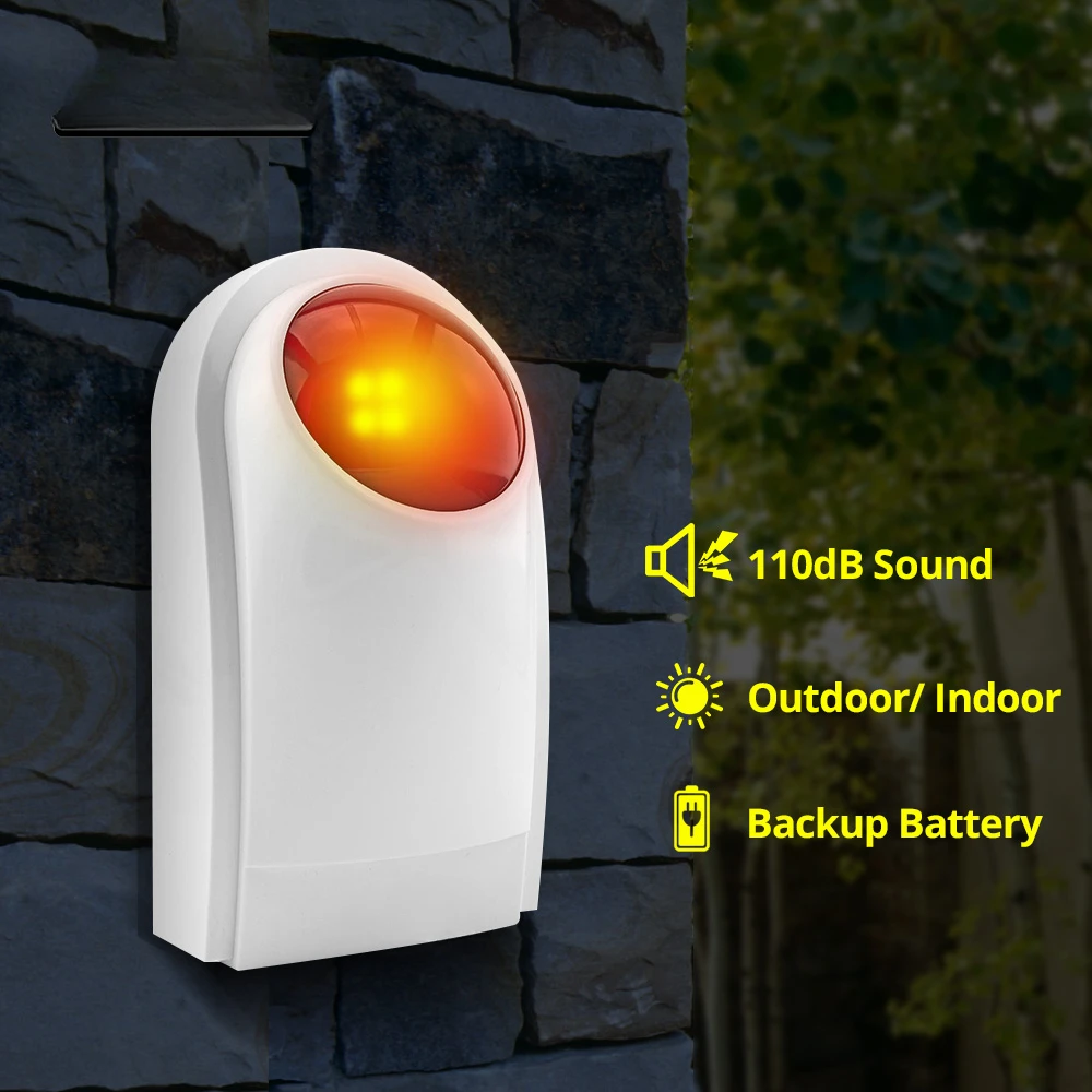 Flash Alarm Wireless Outdoor S - đánh giá và giá Home Security Siren