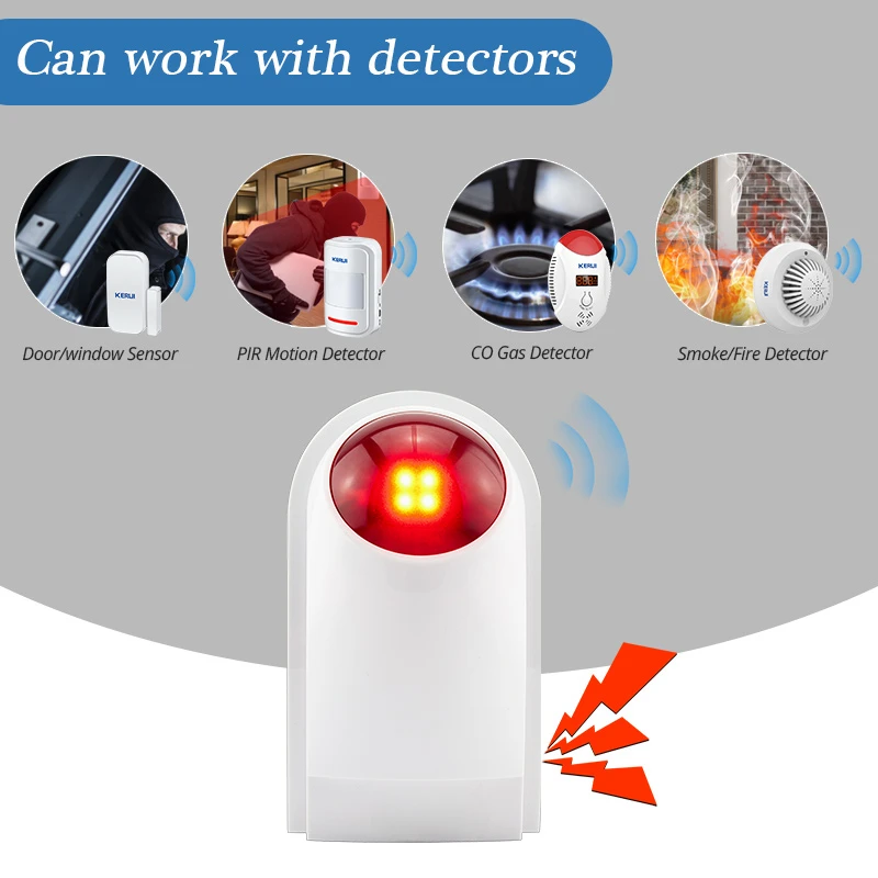 Flash Alarm Wireless Outdoor S - đánh giá và giá Home Security Siren