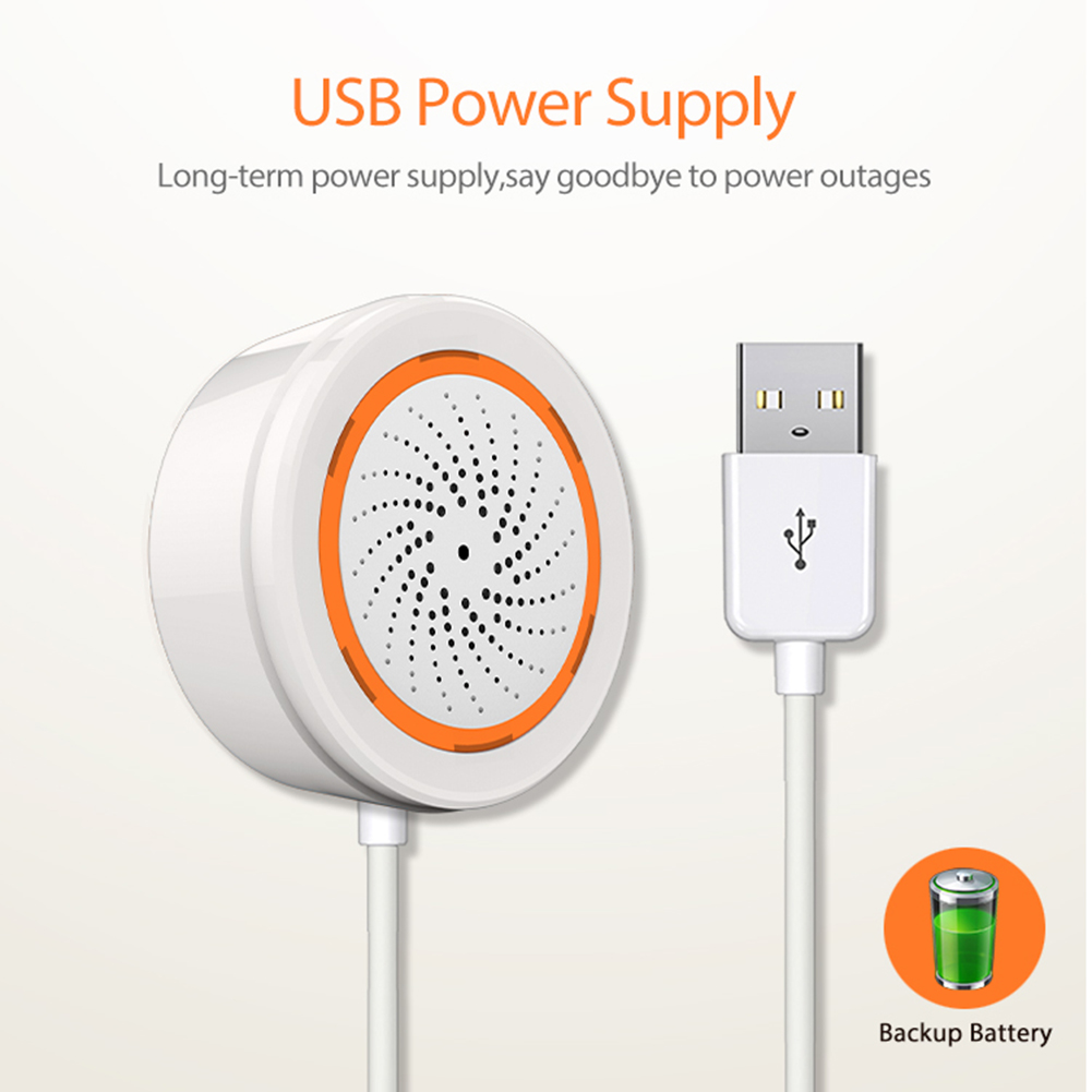 Tuya Zigbee Sound Light Sensor - đánh giá và giá Home Security Siren