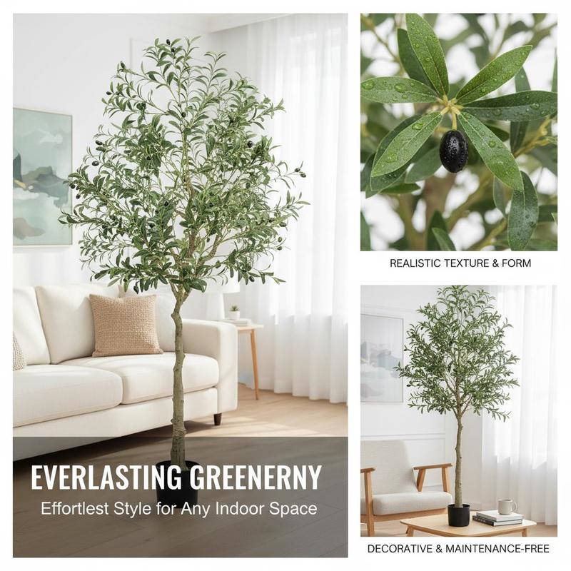Synthetic Olive Shrub 72 Inch  - đánh giá và giá Home Security Tips