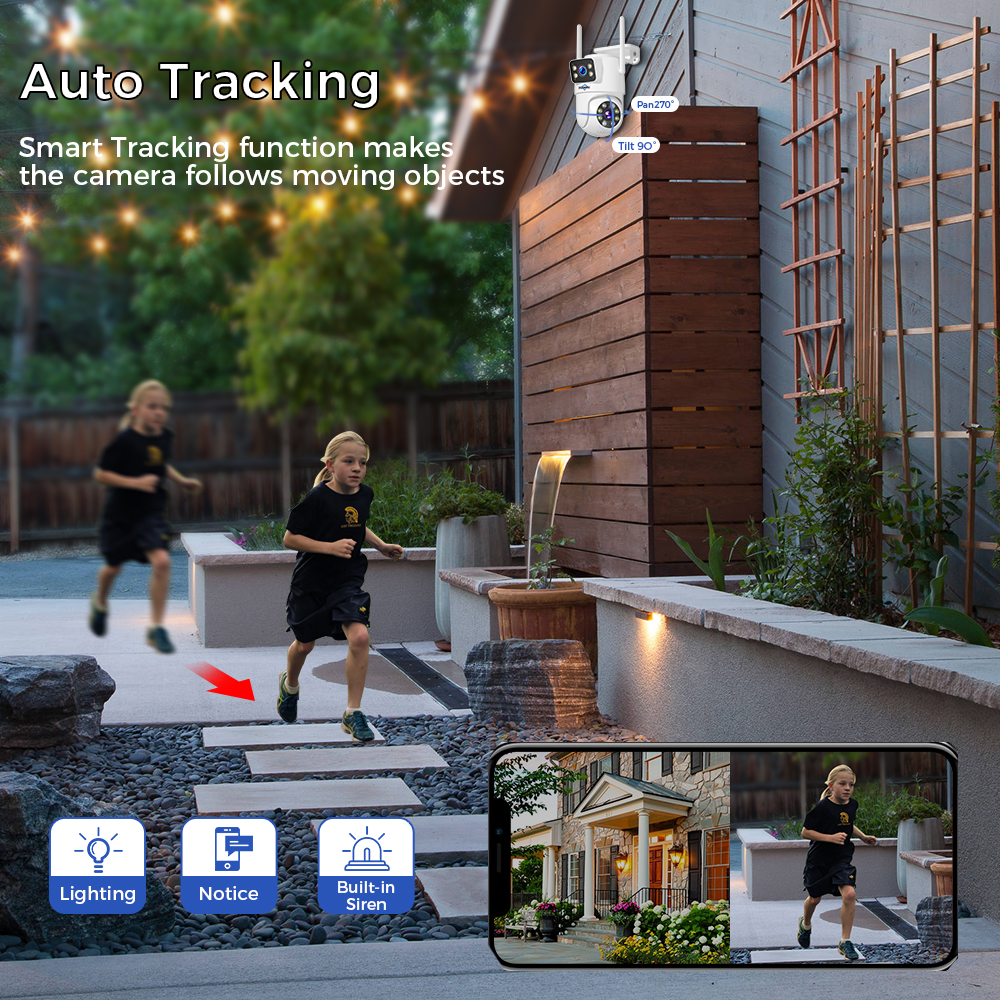 Hiseeu 6MP WiFi Dual Lens Came - đánh giá và giá Home Security With Monitoring