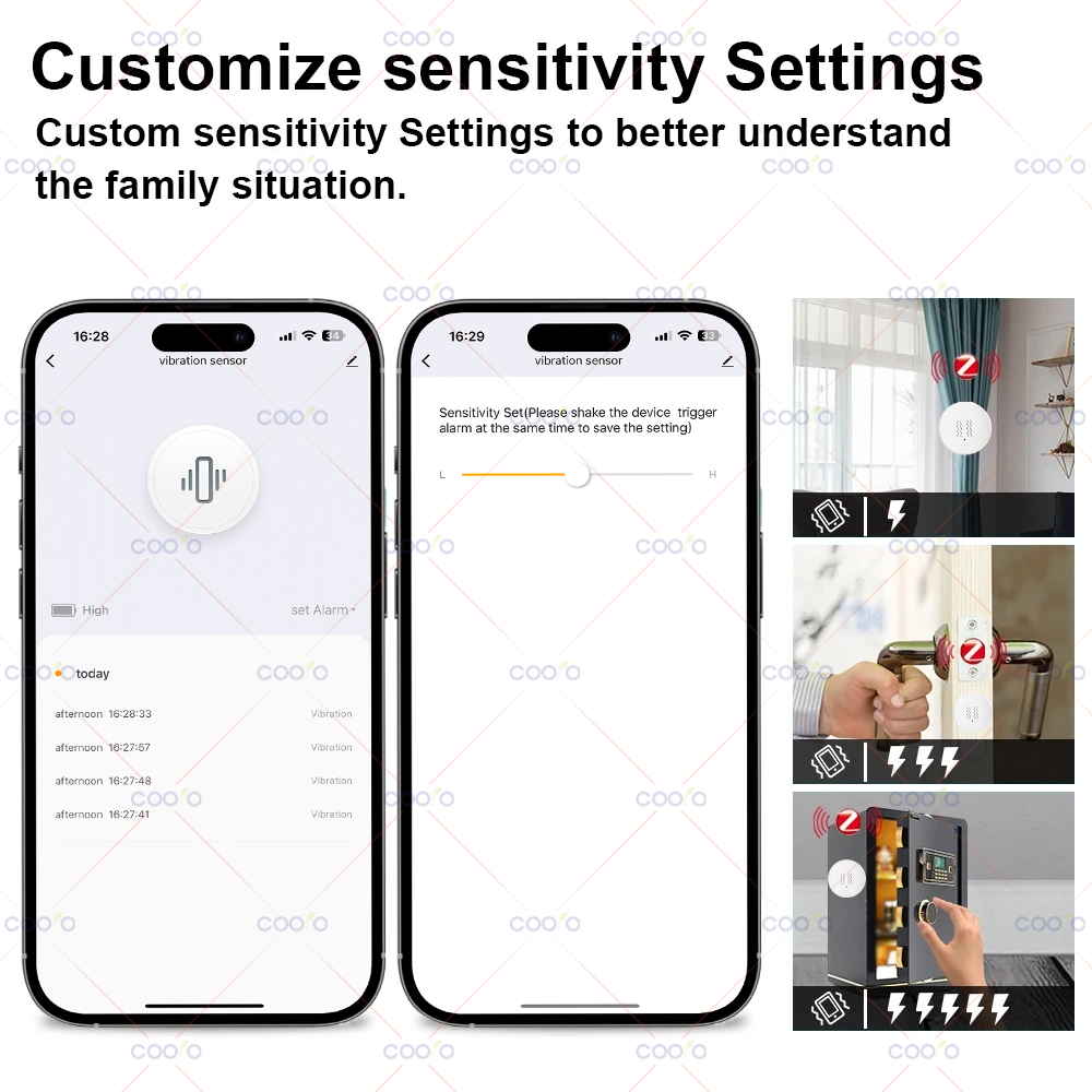 ZigBee Tuya Smart Vibration Se - đánh giá và giá Home Security With Monitoring