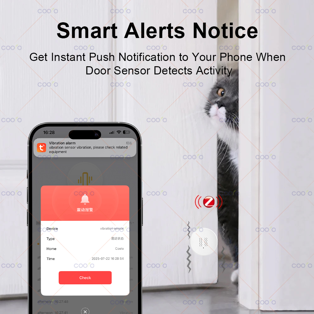 ZigBee Tuya Smart Vibration Se - đánh giá và giá Home Security With Monitoring