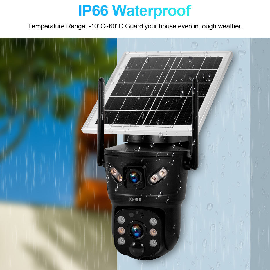 KERUI Outdoor 6MP Solar Camera - đánh giá và giá Home Security Services