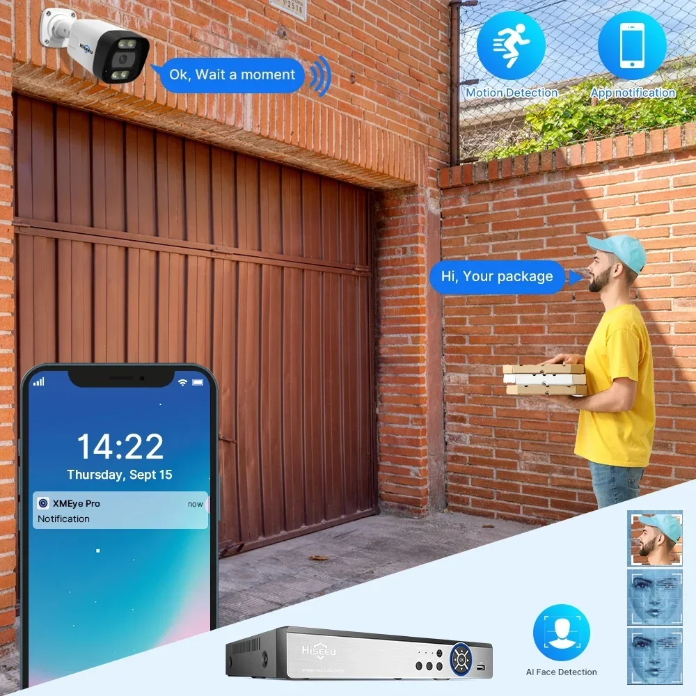 Hiseeu 4K 8channel 8mp Outdoor - đánh giá và giá Home Security And Camera Systems