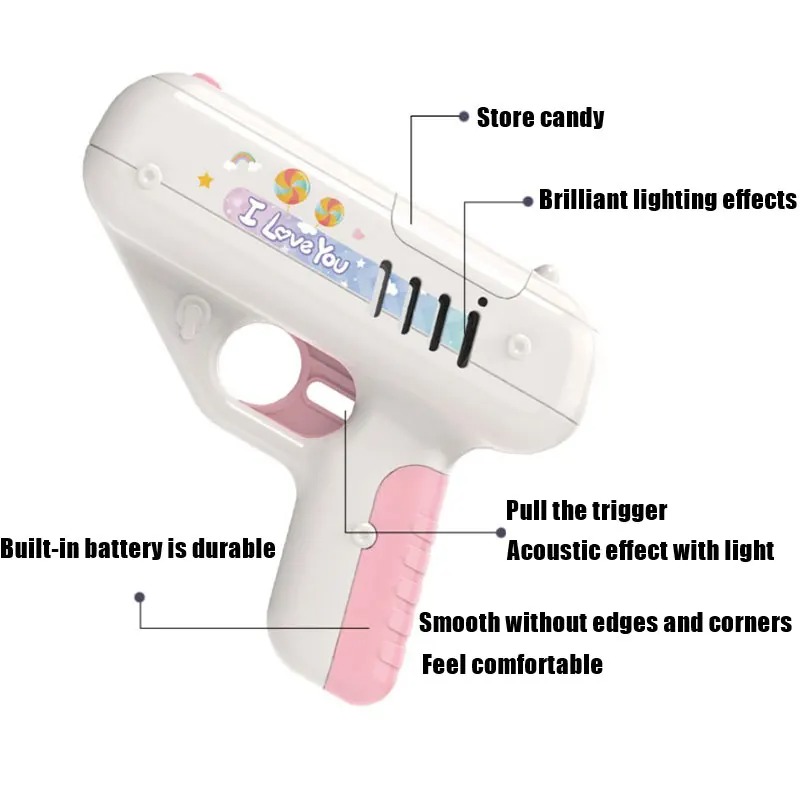 Cute Love Surprise Gun Lollipo - đánh giá và giá Home Security Gun