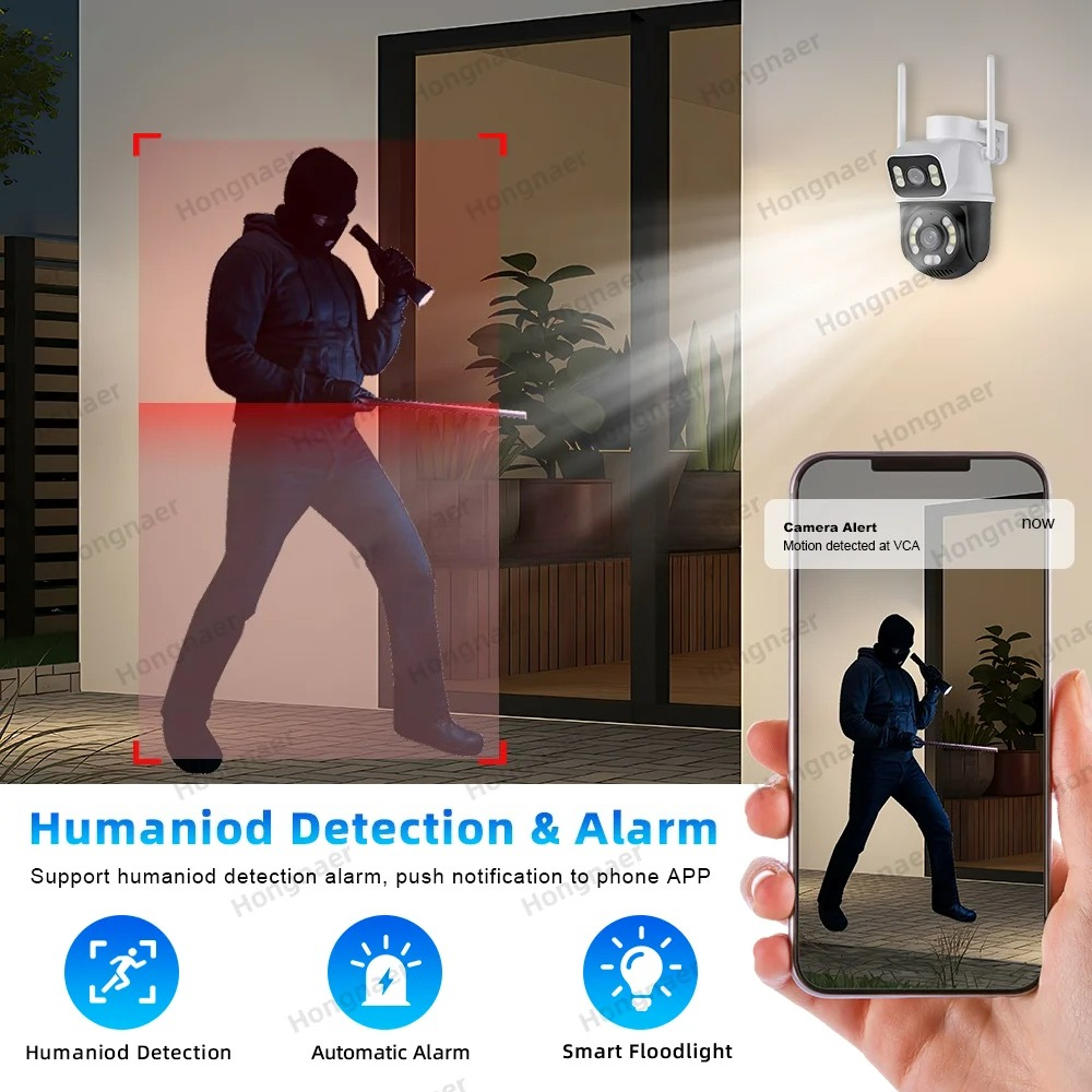 Hongnaer 6MP 4CH Dual Lens Hom - đánh giá và giá Home Security And Camera Systems