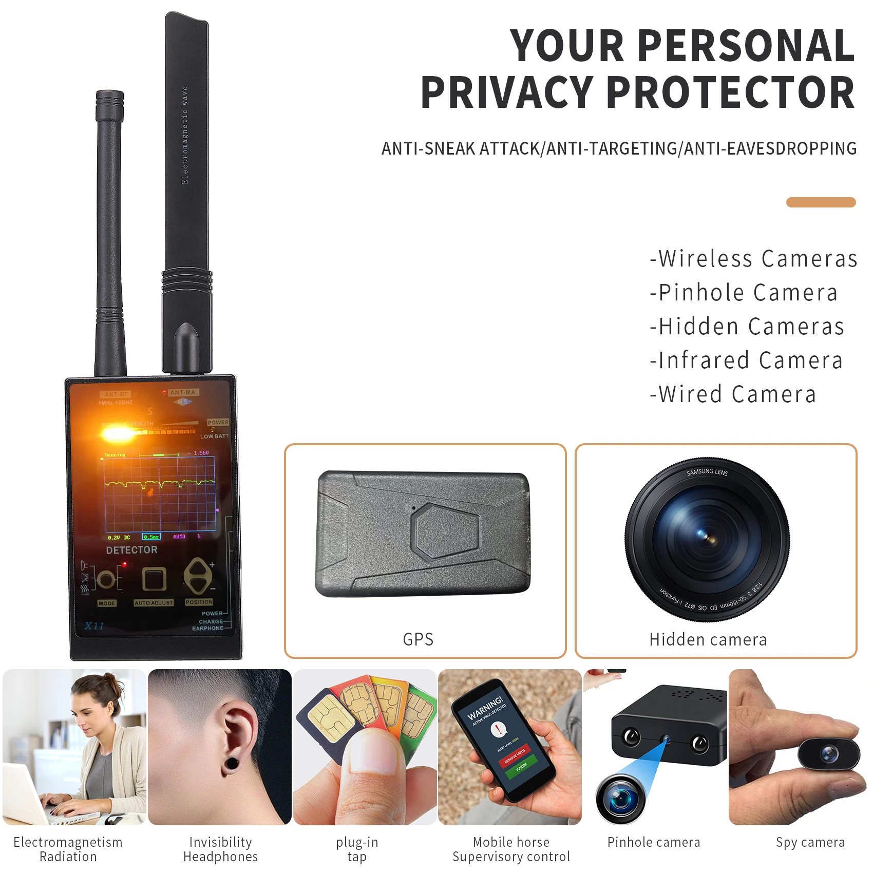 Wireless Signal Detector 1MHz- - đánh giá và giá Home Security Hidden Cameras