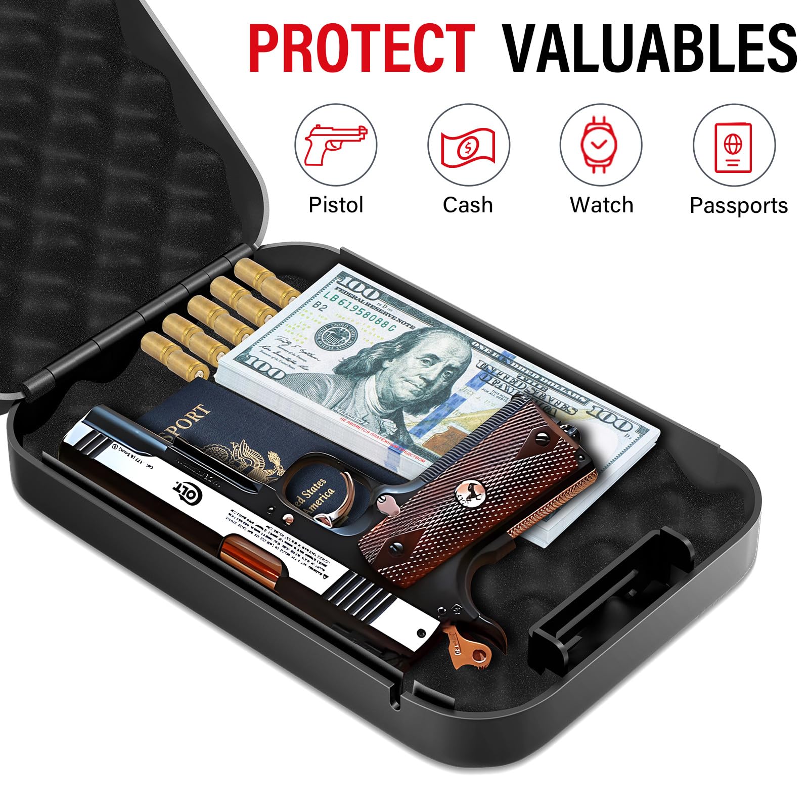 Security Safe Box Personal Saf - đánh giá và giá Home Security Gun