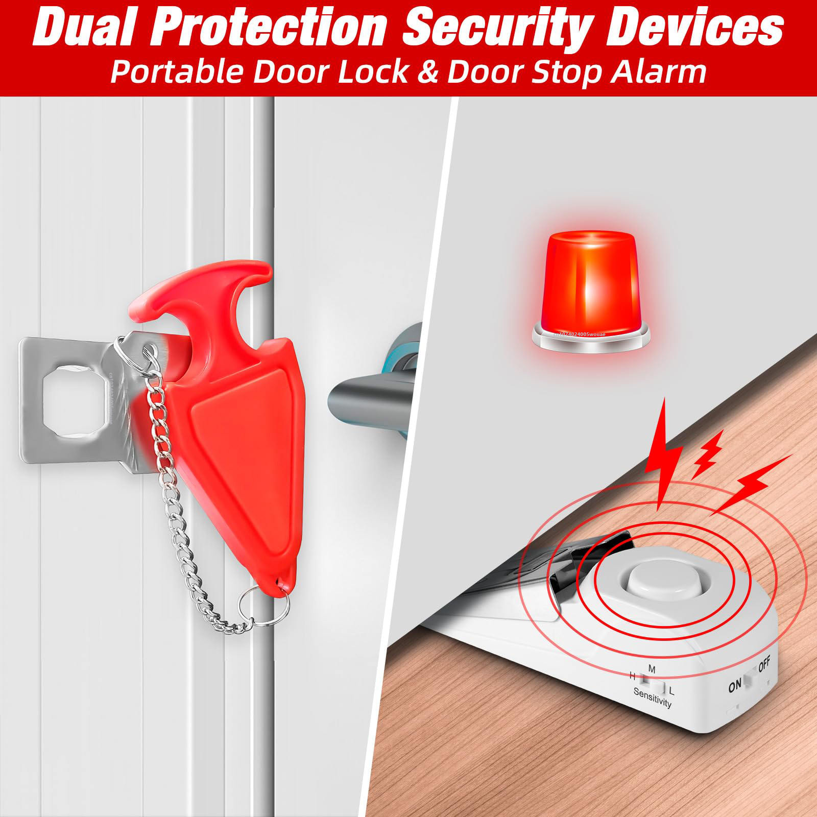 Portable Door Stop Alarm Trave - đánh giá và giá Home Security Providers