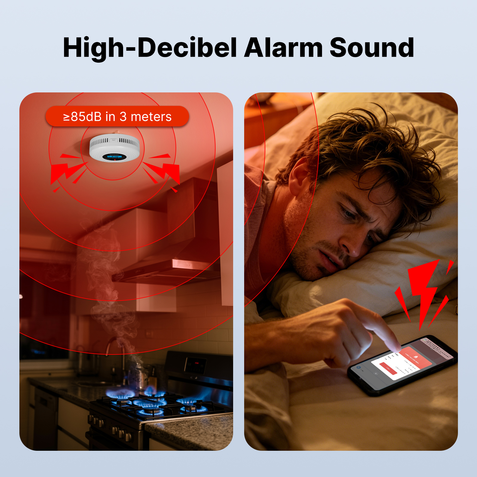 MOES Tuya Zigbee Smart Smoke C - đánh giá và giá Home Security With Monitoring