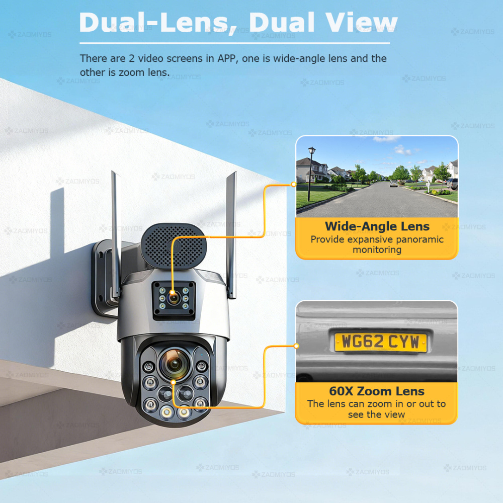 Dual Lens Home Outdoor Surveil - đánh giá và giá Home Security Services