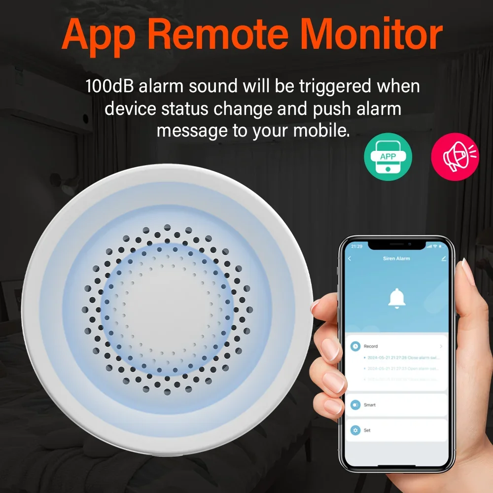 Tuya Zigbee WiFi Siren Alarm F - đánh giá và giá Home Security Siren