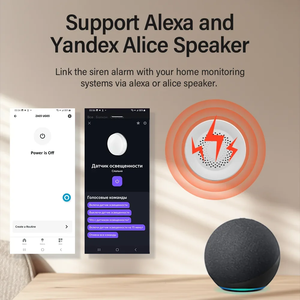 Tuya Zigbee WiFi Siren Alarm F - đánh giá và giá Home Security Siren